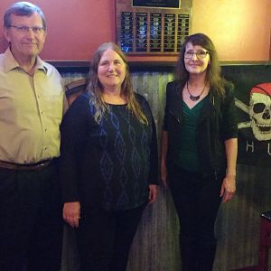 Jan 2017 - Ms KJenn Dives with our speakers - Mark Fitzgerald and Carolyn LaFleur