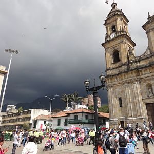 59 - Monserratte From Plaza De Bolivar In Bogota