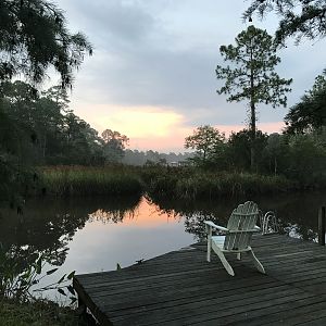 sunrise on the bayou