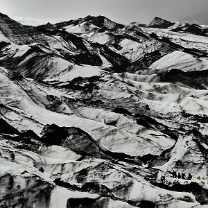 Glacier hikers