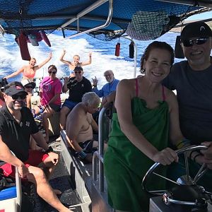 Hebe at the helm