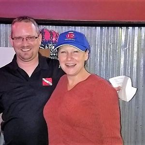 wanderwoman getting her second year DAM CHUMMER hat - congrats!