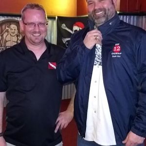 Sushi Boy getting his fifth year DAM CHUMMER coat- congrats!