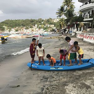 kids on the beach