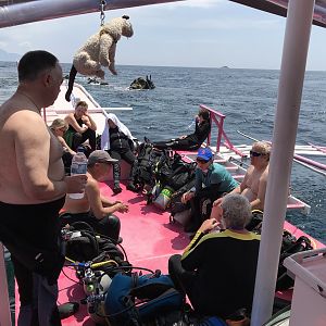 Surface interval on the Mary Kay boat