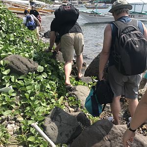 A tricky entrance to the hotel