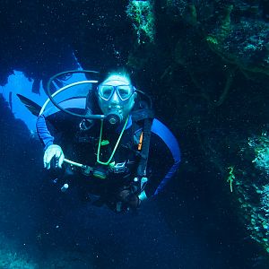 Ms KJenn Dives Swimming Through