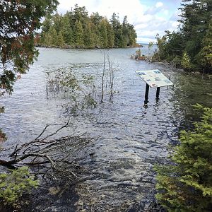 Lake level's up a bit...