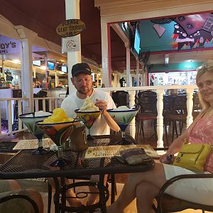 Post-diving margaritas