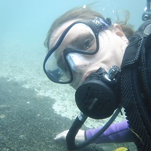Lakediver Heads Upstream - MAR Comal