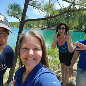 Showing Our Clean Hands - May Blue Lagoon