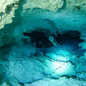 Diver Bubble on the Halocline
