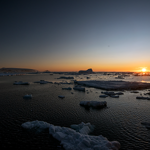 Sunrise in Antarctica
