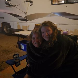 Siren and Silverbubbles share a snuggie