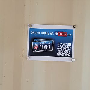 My plate sign at airfill station