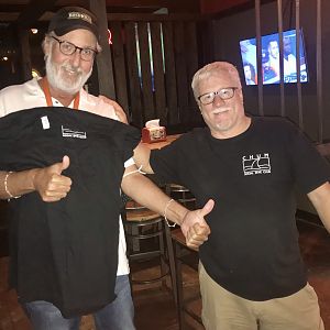 Houston, Jake's bartender gets a CHUM shirt