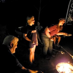 Roastin' S'MORES with a smile