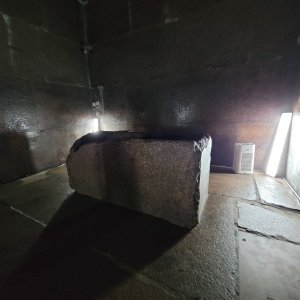 Inside the pyramid crypt