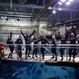 A fun group of divers
