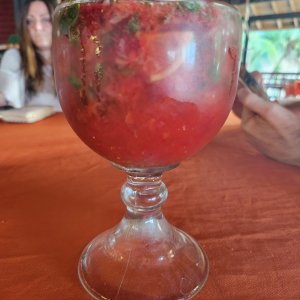 Now that's a strawberry mojito