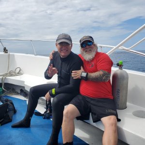 AdamBOM and VikingDiverTX excited for another day of diving