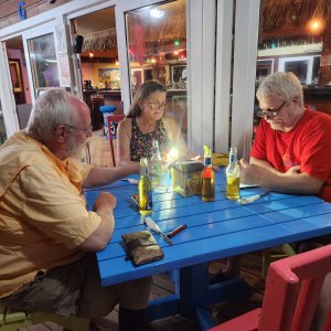 Reefhound, watermonkee, and PegLeg at Gingers Caribbean