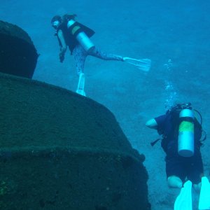 Marci and Todd near the El Aguila.