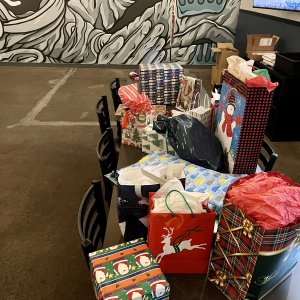 A pile o' white elephant gifts