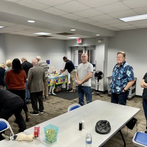 Lining up for the vittles