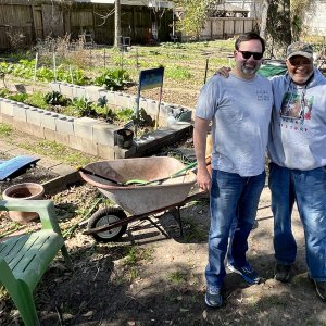 Me with Mr Terry Garner, head of Alabama Gardens & Master Gardener