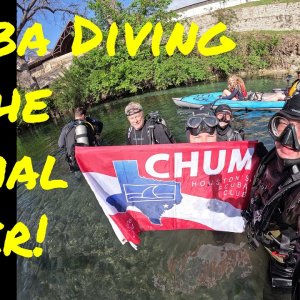 Scuba Diving in the Comal! March 2023
