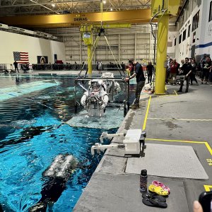 AsCans entering the water