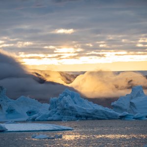 Greenland sunset