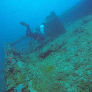 4 - entering The Miss Opportunity wreck.JPG