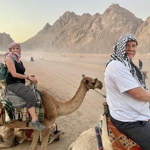 Marci & Todd on their daily commute