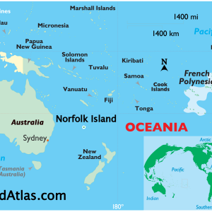 French Polynesia - World Map