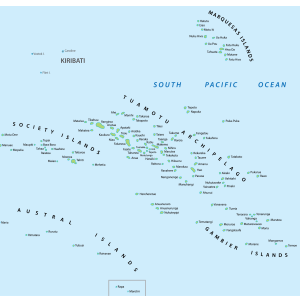 French Polynesia - Zoomed Out Map