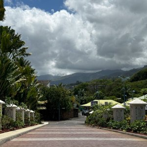 Hilton Hotel Tahiti - Mt. Orohena & Mt. Aorai