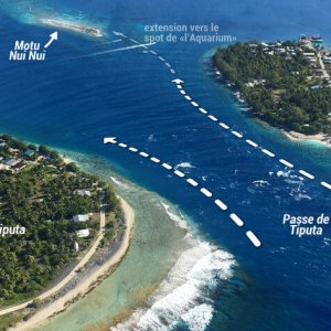 Tiputa Pass - Overhead View