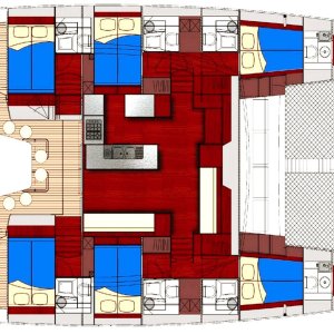 Fakarava - Catamaran Itemata Layout