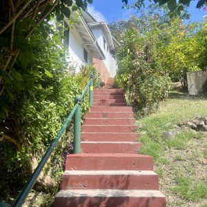 The long climb to our apartment