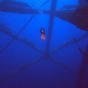 Diver crossing jacket