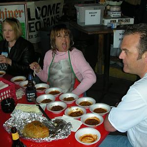 Scubagirl sampling the wares