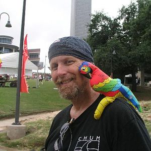 The Captain and his parrot