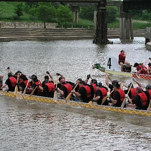 Race 1 - the finish line