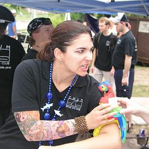 Tattoo the bird, matey!