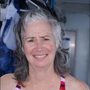 Lucky is lucky to be one of the divers on board.