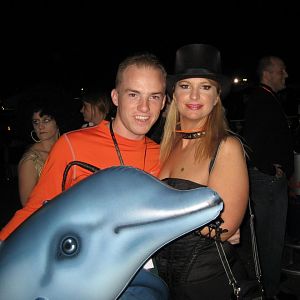 Mystery and Aquaman and the dolphin Named Karen....