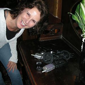 Heidi Ho & her cache of cell phones