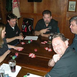 Black shirt table